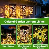 abordables Éclairages pour allées-1 pièce 0.06 W Lumières solaires LED Alimenté par énergie solaire Étanche Blanc Chaud 1.2 V 1 Perles LED