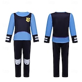 preiswerte Kostüme für Mädchen-Märchen Tierdetektiv Hasenpolizei Outfits Themenparty-Kostüm Film Cosplay for Mädchen Kinder Karneval Kindertag Buchwoche Party