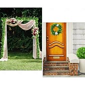 tanie Rośliny sztuczne i zieleń-6 szt. sztucznych eukaliptusów, sznur eukaliptusa, 6 stóp, liście eukaliptusa, zielona girlanda na wesele, kolację, dom, zielona