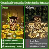 abordables Éclairages pour allées-1 pièce 0.06 W Lumières solaires LED Alimenté par énergie solaire Étanche Blanc Chaud 1.2 V 1 Perles LED