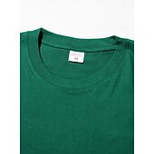 tanie podstawowe koszulki-Męskie Koszulki Koszulka 100% bawełny Krótki rękaw Półgolf Lato Wiosna Jednokolorowe Równina Dzianina Urlop Zabytkowe Podstawowy Gładkie Codzienny Dom Na zewnątrz Czarny Biały Rumiany róż Top Tee dla