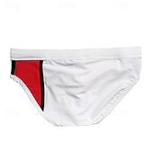 baratos Calções de banho &amp; Calções de surf-Homens Shorts de Natação Calção Justo de Natação Sunga de Natação Bloqueio de cores Secagem Rápida Esticar Respirável Calças Surfe Esportes Aquáticos Natação Verão