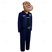  Fiaba Detective degli animali Fantasia animale Poliziotto / Poliziotta Abiti Costume per festa a tema Cosplay for Unisex Bambini Adulti Carnevale Giornata universale dell'infanzia All'aperto