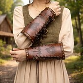 Недорогие Аксессуары и многое другое-Средневековый Эпоха возрождения Браслет Наручи Викинг Ranger Маскарадный костюм Универсальные Викинг Хэллоуин Карнавал Выступление Ярмарка Возрождения РИЖД Взрослые Наручи
