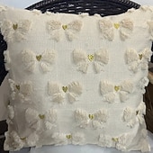 abordables Tirar almohadas, inserciones y cubiertas-Funda de almohada decorativa suave y acolchada de color liso para el Día de San Patricio, Pascua y San Valentín, ideal para sofá o sala de estar.