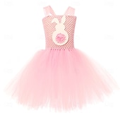 preiswerte Tierkostüm-Tutu Robe Tier Kaninchen Osterhase Kleider Lustig Kinder Mädchen Halloween Ostern Karneval Party Verkleiden