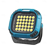 economico Luci e lanterne da campeggio-Lampada da lavoro a LED ricaricabile da 3300 lumen, 18 modalità di illuminazione, base magnetica, ingresso USB-C, gialla, materiale ABS, portatile, ampie applicazioni