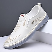 economico Scarpe Casual Slip-On-scarpe casual slip-on da uomo in similpelle, comode e versatili, ideali per uscite rilassate o serate in resort