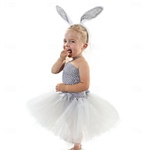 preiswerte Tierkostüm-Tutu Robe Tier Kaninchen Osterhase Kleider Lustig Kinder Mädchen Halloween Karneval Ostern Karneval Party Verkleiden
