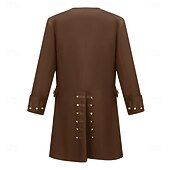 baratos Tops-Retro Vintage Rococó Vitoriano Casacos Manga Comprida Traje Real Fantasia Homens Dia Das Bruxas Carnaval feira renascentista LARP Adulto Blusa