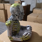 billige Utendørs vegghenger-Bigfoot fuglemater, vanntett utendørs skulptur med palmeskål &amp;skjult nøkkelhullshenger, tremontert/hengende hagedekor for fugletitting i hagen, for naturelskere