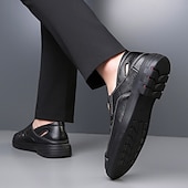 economico Sandali casual-sandali da uomo marroni senza lacci, tomaia traspirante con design casual, comodi per avventure all'aria aperta, abbigliamento casual e attività estive