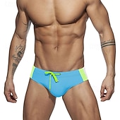 economico Costumi da bagno &amp; Pantaloni da surf-Per uomo Standard Costume da bagno Costume da Bagno Slip mare Color-blocking Coulisse Asciugatura Rapida Elastico Traspirante Senza Maniche Pantaloni Surf Sport Acquatici Nuoto Estate