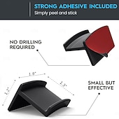  16 cârlige pentru pălării de perete, cuiere adezive pentru pălării fără găurire, suport minimalist pentru șepci, cârlige de perete adezive, rezistente la deteriorări, pentru șepci de baseball, ușă