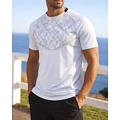 Недорогие Футболки и майки для бега-Муж. Графика Футболка для бега Компрессионная футболка Спортивная рубашка Спортивный топ Лето С короткими рукавами Быстровысыхающий Влагоотводящие Дышащий Тренировка в тренажерном зале Прогулки Бег