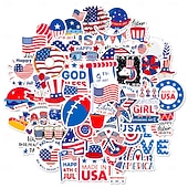  250 פיסים מדבקות ליום עצמאות ארצות הברית מדבקות פרפר אהבה ליום העצמאות האמריקאי מקורות חוצי גבולות