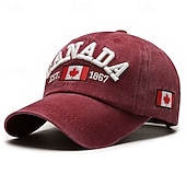 abordables Fournitures pour fêtes-Casquette de baseball canadienne pour hommes et femmes, casquette de golf avec drapeau à la feuille d'érable pour la fête du Canada, casquette de sport et d'extérieur ajustée et unie