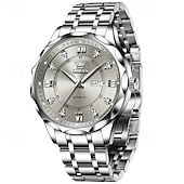 levne Mechanické hodinky-Nové pánské business hodinky značky Olevs s luminiscenčním displejem, kalendářem a týdenním ukazatelem, plně automatickým mechanickým strojkem, tvarem kosočtverce osazeným diamanty, voděodolné, vhodné