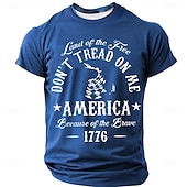 billiga Patriotiska 250 T-shirts-4 juli 2026 250:e minnesdagen mäns patriotisk patriot crew neck kortärmad t-shirt casual
