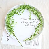 levne Umělé rostliny a zeleň-6 ks umělých perlových šňůrek, závěsné rostliny, imitace sukulentních popínavých rostlin, nástěnná zeleň na pozadí pro domov, svatbu &amp;venkovní dekorace