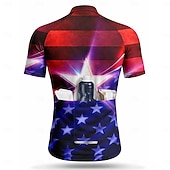 preiswerte Radtrikot Herren-Amerikas 250. Jahrestag Tag der Unabhängigkeit Amerikanischer Nationalfeiertag Herren Radtrikot Amerikanische US-Flagge Sternenbanner Flagge / Nationalflagge Kurzarm Fahhrad Trikot Oberteil mit 3