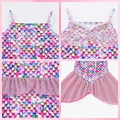  sereia Princesa sereia Vestidos Fantasia de festa temática Fantasias for Para Meninas Crianças Carnaval Baile de Máscaras Festa Feriado