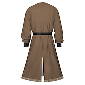 economico Outfit-Set Retrò Vintage Medievale Rinascimento Cintura in Vita Polsino Tunica con accessori Lunghe Vichingo Ranger Costume Per uomo Fantasia Halloween Carnevale Fiera Rinascimentale LARP Festa a tema retrò