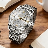 cheap Quartz Watches-Men's Watch, Men's Charm Luxury Watch, Rhinestone Decorations, Date and Calendar Functions, Night Light Display, Men's Fashionable Casual Watches, Best Men's