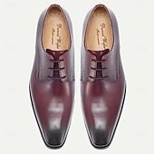 tanie Klasyczne Buty Eleganckie-męskie skórzane buty wizytowe, eleganckie i wypolerowane na wesela i do biura