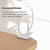 preiswerte Leselampen-1 LED-Klemmleuchte, 48 LEDs, 3 Farbmodi, Helligkeit einstellbar, flimmerfrei, augenschonend, 5V USB-Stromversorgung, geeignet für Arbeitszimmer, Büro, Nachttisch, Live-Stream-Beleuchtung