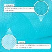 olcso Konyhai eszközök és kütyük-16 db mosható hűtőszekrény-betét, vízálló, olajálló, fényes polcvédő, fagyasztó polcokhoz, üvegpolc, szekrényfiók takaróbetét (4 szín vegyes)