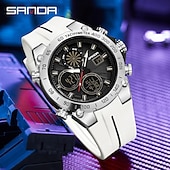 זול שעונים דיגיטלים-SANDA גברים שעון דיגיטלי מינימליסטי רטרו וינטג ' פאר ספורטיבי זורח שעון עצר Alarm Clock ספירה לאחור ג'ל סיליקון שעון