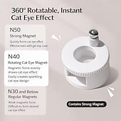 ieftine Îngrijire personală și sănătate-Magnet rotativ tip ochi de pisică, unealtă de unghii ușor de utilizat pentru începători, cu forță magnetică uniformă și absorbție excelentă a luminii, poate crea cu ușurință un efect lucios de ochi de