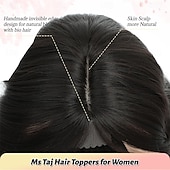 halpa Otsahiukset-30 cm:n hiuslisäke oheneville hiuksille, 16,5 x 16,5 cm:n paksu pohjallinen synteettinen päällinen otsatukalla, kuituperunat naisten hiuslisäkkeisiin päivittäiseen käyttöön, töihin, juhlaan,