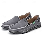 tanie Buty casual slip-on-męskie niebieskie, dżinsowe, wsuwane mokasyny, ręcznie szyte, codzienne buty na codzienne dojazdy do pracy, weekendowe wypady i spacery po plaży