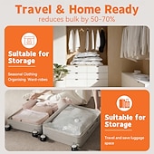 Χαμηλού Κόστους αποθήκευση αποσκευών και ταξιδιού-Ασύρματες τσάντες αποθήκευσης κενού ταξιδιού με επαναφορτιζόμενη ηλεκτρική αντλία, τσάντες συμπίεσης για ρούχα, αποσκευές, βαλίτσα &amp;οικιακή αποθήκευση