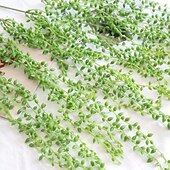 levne Umělé rostliny a zeleň-6 ks umělých perlových šňůrek, závěsné rostliny, imitace sukulentních popínavých rostlin, nástěnná zeleň na pozadí pro domov, svatbu &amp;venkovní dekorace