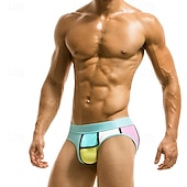 baratos Calções de banho &amp; Calções de surf-Homens Shorts de Natação Calção Justo de Natação Sunga de Natação Bloqueio de cores Secagem Rápida Esticar Respirável Calças Surfe Esportes Aquáticos Natação Verão