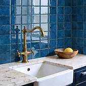 abordables Pegatinas de pared-Paquete de 10 paneles decorativos de pared 3D, azulejos de vinilo vintage de epoxi para salpicadero de cocina, adhesivos autoadhesivos despegables, aptos para cocinas, baños, lavanderías y vehículos
