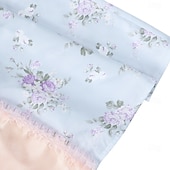 Χαμηλού Κόστους Φόρεμα-19ος αιώνας Περίοδος Αντιβασιλείας Μέχρι τον αστράγαλο Φορέματα Κοντά μανίκια Πριγκίπισσα Ευγενής κυρία Φλοράλ Φανταχτερή Φόρεμα Γυναικεία βασιλικός Απόκριες Πάρτι Τσαγιού LARP Ρεν Φερ Ενηλίκων Φόρεμα