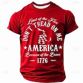billiga Patriotiska 250 T-shirts-4 juli 2026 250:e minnesdagen mäns patriotisk patriot crew neck kortärmad t-shirt casual