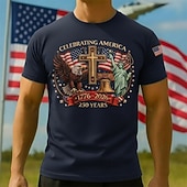 economico Collezione Uomo-Maglietta e berretto per il 250° anniversario degli USA 1776-2026 - Campana della libertà della bandiera USA patriottica retro vintage 4 luglio Giorno dell'Indipendenza per uomini adulti