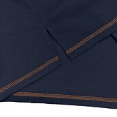 economico T-shirt in maglia waffle-Per uomo Maglietta Waffle Maglietta Maglia Henley a nido d'ape Manica Lunga Henley Primavera &amp; Autunno Tinta unica Patchwork Tradizionale / Vintage Casual Blocco di colore Puro Casuale Casa All'aperto