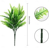 levne Umělé rostliny a zeleň-6 svazků umělých rostlin cykas, UV odolný umělý venkovní zeleň, celoroční umělá rostlina pro domov, terasu, zahradní dekoraci