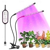 abordables Luces de cultivo para plantas-1 PC 9 W 12 W 40/80 Cuentas LED Espectro Completo Para el invernadero hidropónico Luces LED para Crecimiento Vegetal Lámpara creciente Rojo Azul Morado 5 V Invernadero vegetal