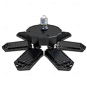 baratos Luzes de trabalho-Lâmpada LED para garagem com faixa de iluminação de teto de alto brilho 6500k, 7+1 painéis deformáveis, adequada para porão, celeiro, lavanderia e áreas de armazenamento.