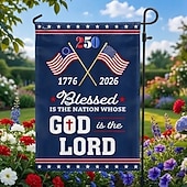 Χαμηλού Κόστους 250η επέτειος-250ή επέτειος ηπα αμερική χρόνια επέτειος σημαία 1776-2026 πατριωτικό ευλογημένο έθνος ανεξαρτησία αναμνηστικό πανό