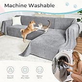 voordelige Bankhoes-Krasbestendige hoezen voor hoekbanken, waterbestendige L-vormige bankhoes voor honden &amp;Katvriendelijke, antislip bankhoezen, wasbaar