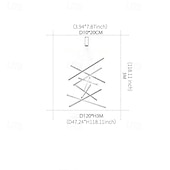 levne Sdružený design-led závěsné svítidlo 3/5/7/9 hlav cluster design sputnik designové lustry do jídelny ložnice závěsné lampy 110-240v pouze stmívatelné pomocí dálkového ovládání