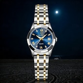 ieftine Ceasuri Quartz-ceas de damă, ceas de lux cu farmec pentru femei, decorațiuni cu diamante, funcție de calendar, afișaj cu lumină de noapte, ceas casual la modă pentru femei, cele mai bune accesorii pentru femei și